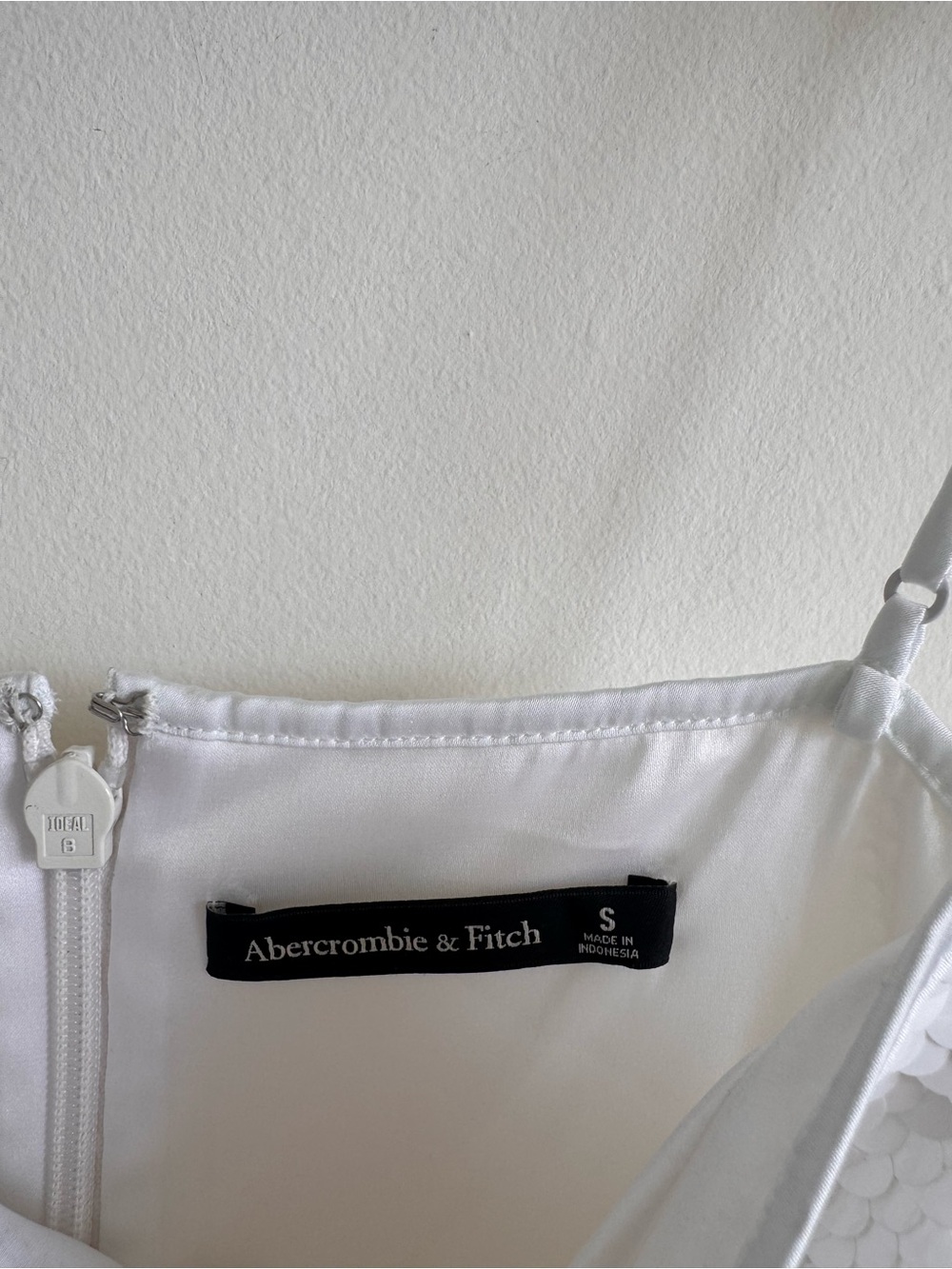 Abercrombie & Fitch | European Summer White Sequin Mini Dress ~ NWT Small - Picture 7 of 10